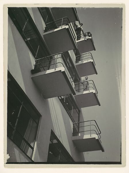 [View of the Bauhaus Studio Wing], T. Lux Feininger (American (born Germany), Berlin 1910–2011 Cambridge, Massachusetts), Gelatin silver print 