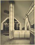 [Strand Palace Hotel, Interior with Illuminated Columns and Door Frames]