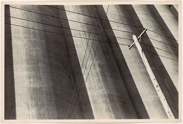 [Buffalo Grain Elevators with Tension Wires], Ralston Crawford (American (born Canada), St. Catharines 1906–1978 New York), Gelatin silver print 