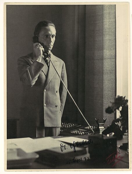 Dr. Goebbels, James Abbe (American, Alfred, Maine 1883–1973 San Francisco, California), Gelatin silver print 