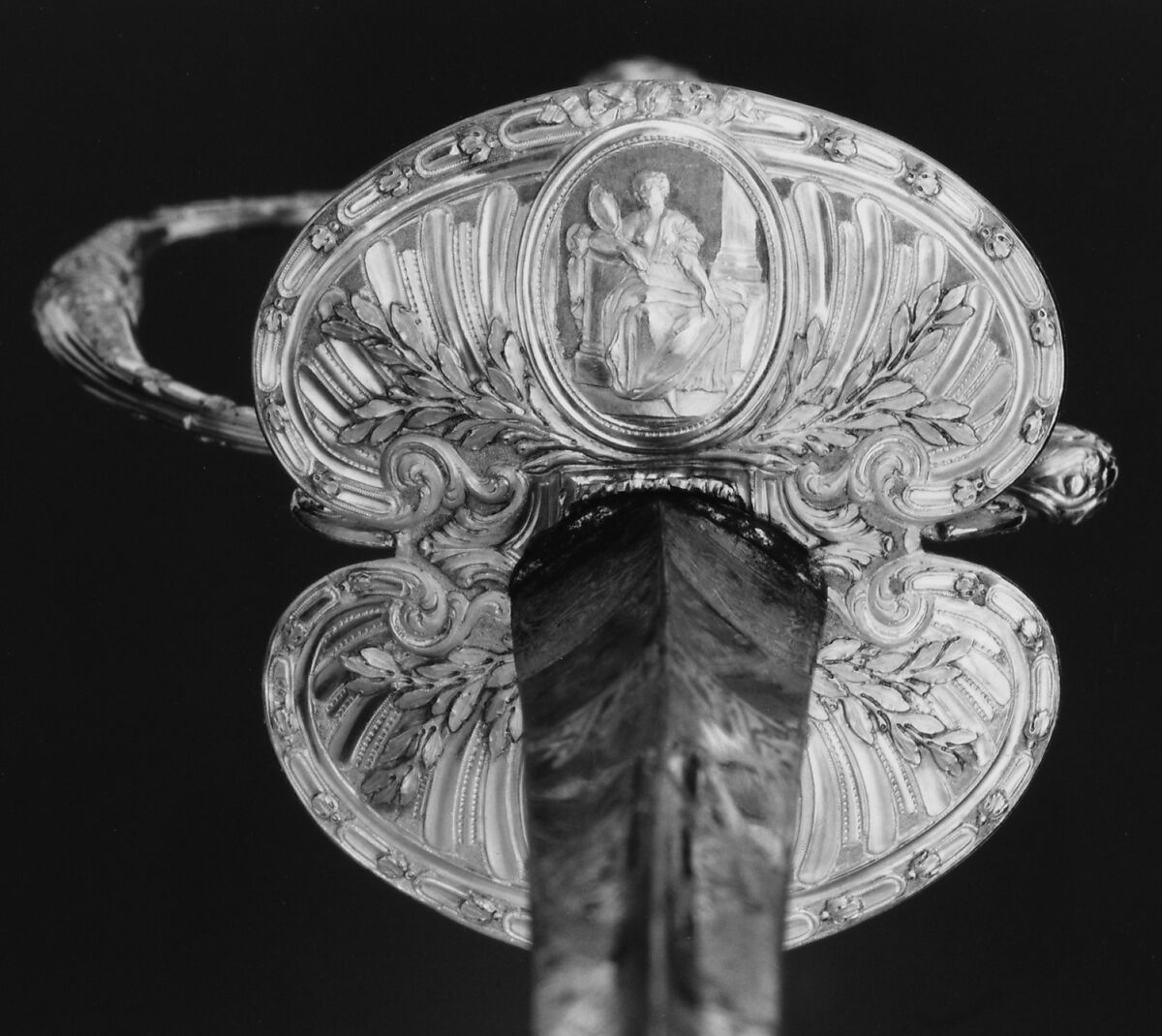Smallsword with Scabbard, Master GG (French, active Paris, ca. 1774), Gold, steel, wood, fish skin, French, Paris