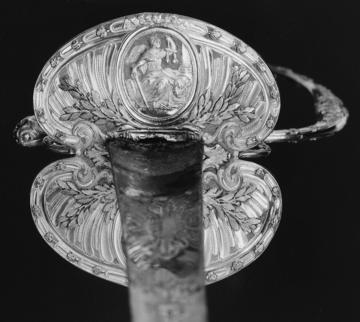 Smallsword with Scabbard, Master GG (French, active Paris, ca. 1774), Gold, steel, wood, fish skin, French, Paris