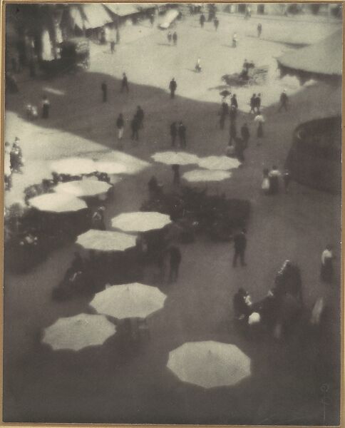 La Grande Place, Bruxelles, Pierre Dubreuil (French, 1872–1944), Bromoil print 