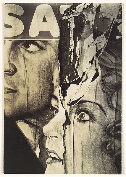 Torn Movie Poster, Walker Evans (American, St. Louis, Missouri 1903–1975 New Haven, Connecticut), Gelatin silver print 