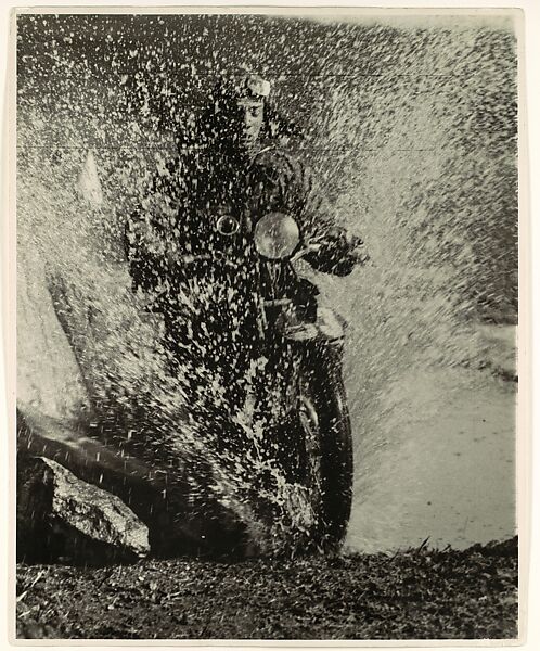 Martin Munkácsi | Motorcyclist, Budapest | The Metropolitan Museum 