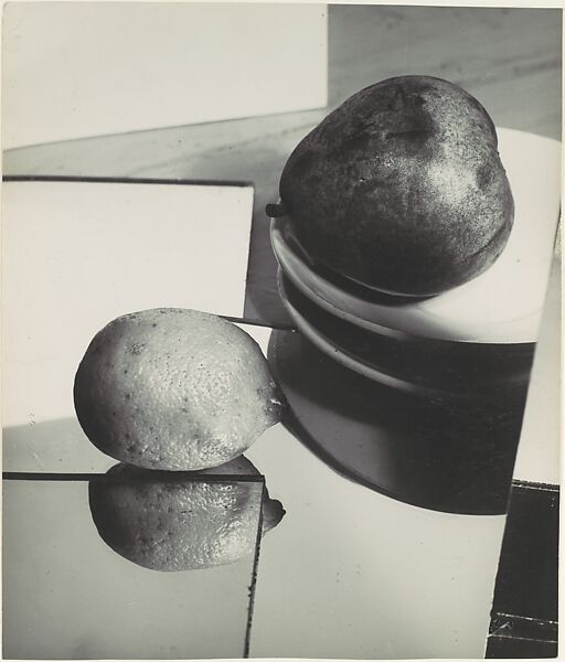 [Still-life with Lemon and Pear], Florence Henri (American, 1893–1982), Gelatin silver print 