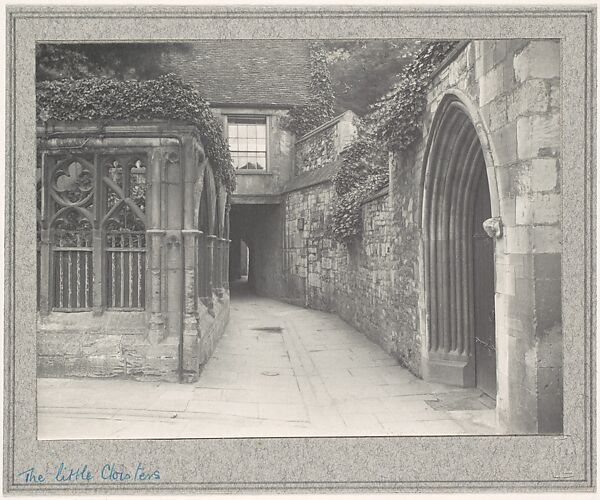 The Little Cloisters, Frederick H. Evans (British, London 1853–1943 London), Platinum print 