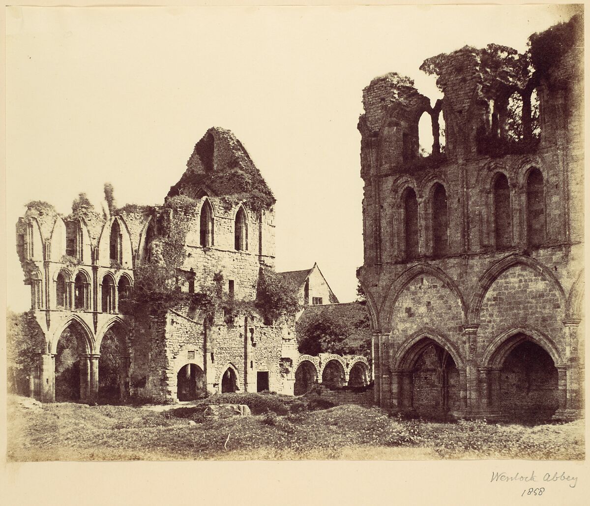 Wenlock Abbey, Alfred Capel Cure (British, 1826–1896), Albumen silver print from paper negative 