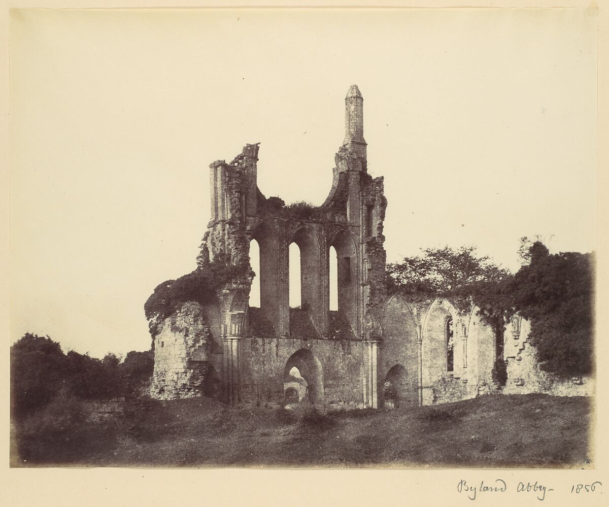Byland Abbey, Alfred Capel Cure (British, 1826–1896), Albumen silver print from paper negative 