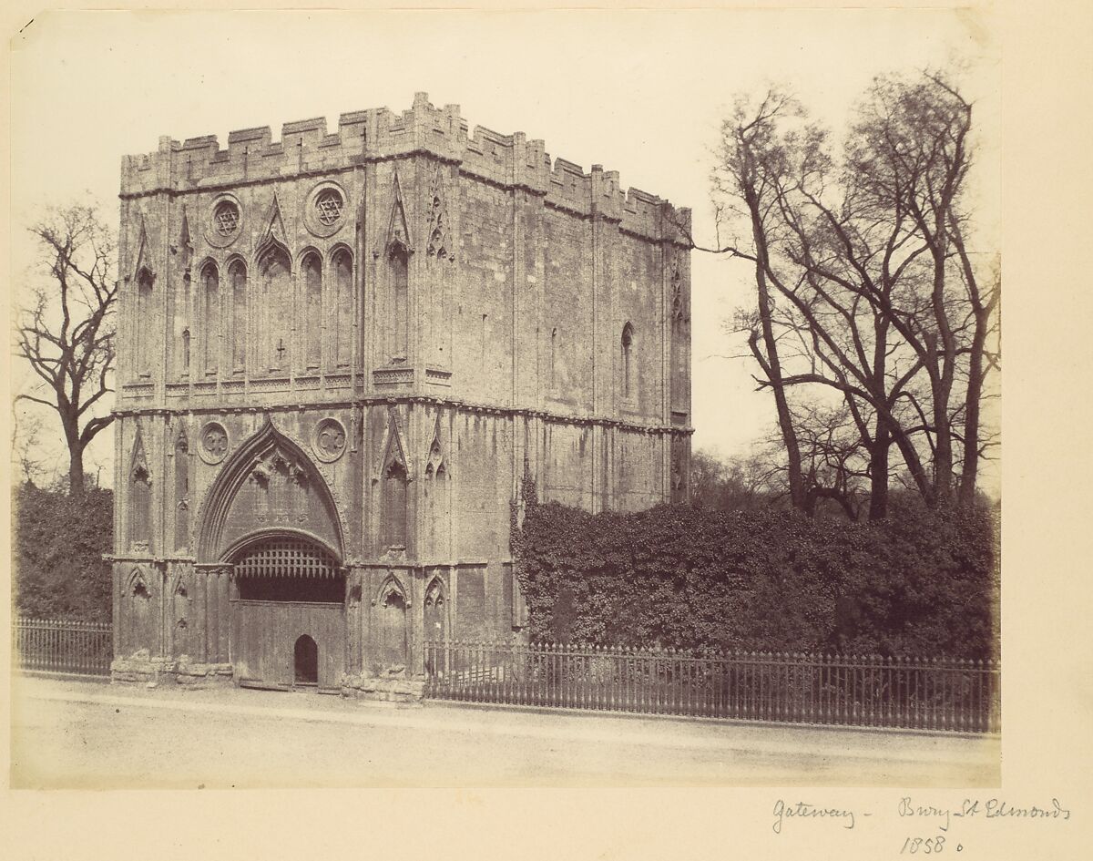 Gateway - Bury St. Edmond's, Alfred Capel Cure (British, 1826–1896), Albumen silver print from paper negative 