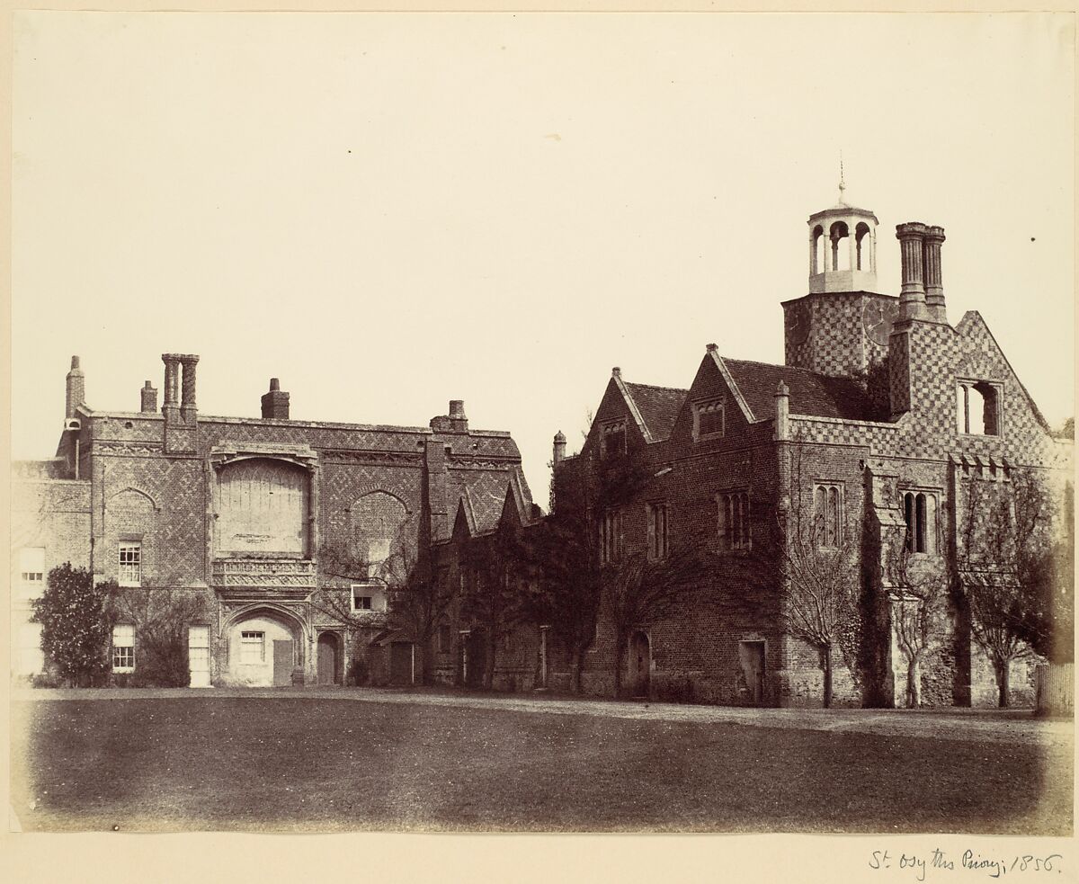 St. Osyth's Priory, Alfred Capel Cure (British, 1826–1896), Albumen silver print from paper negative 