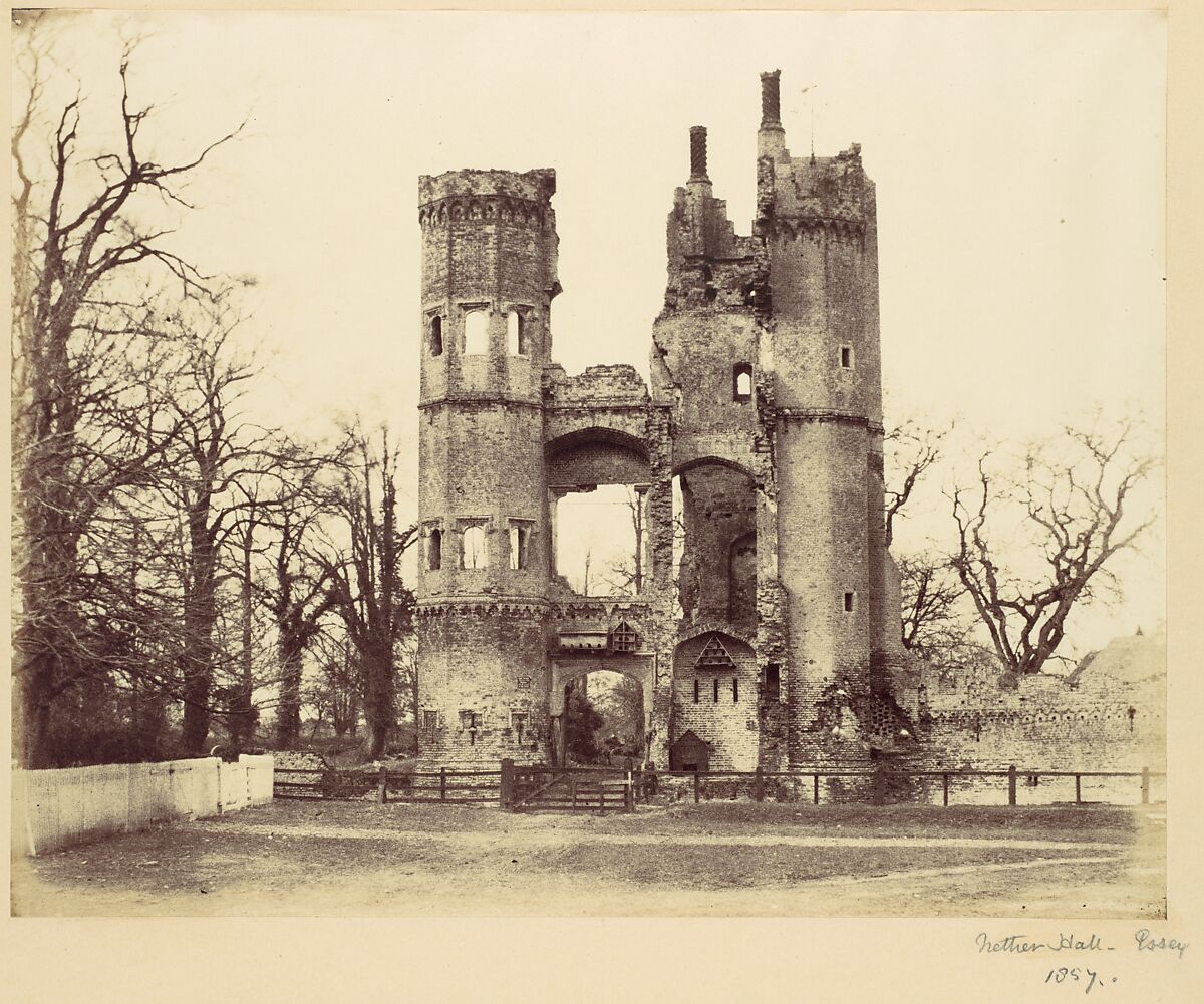 Nether Hall, Alfred Capel Cure (British, 1826–1896), Albumen silver print from paper negative 