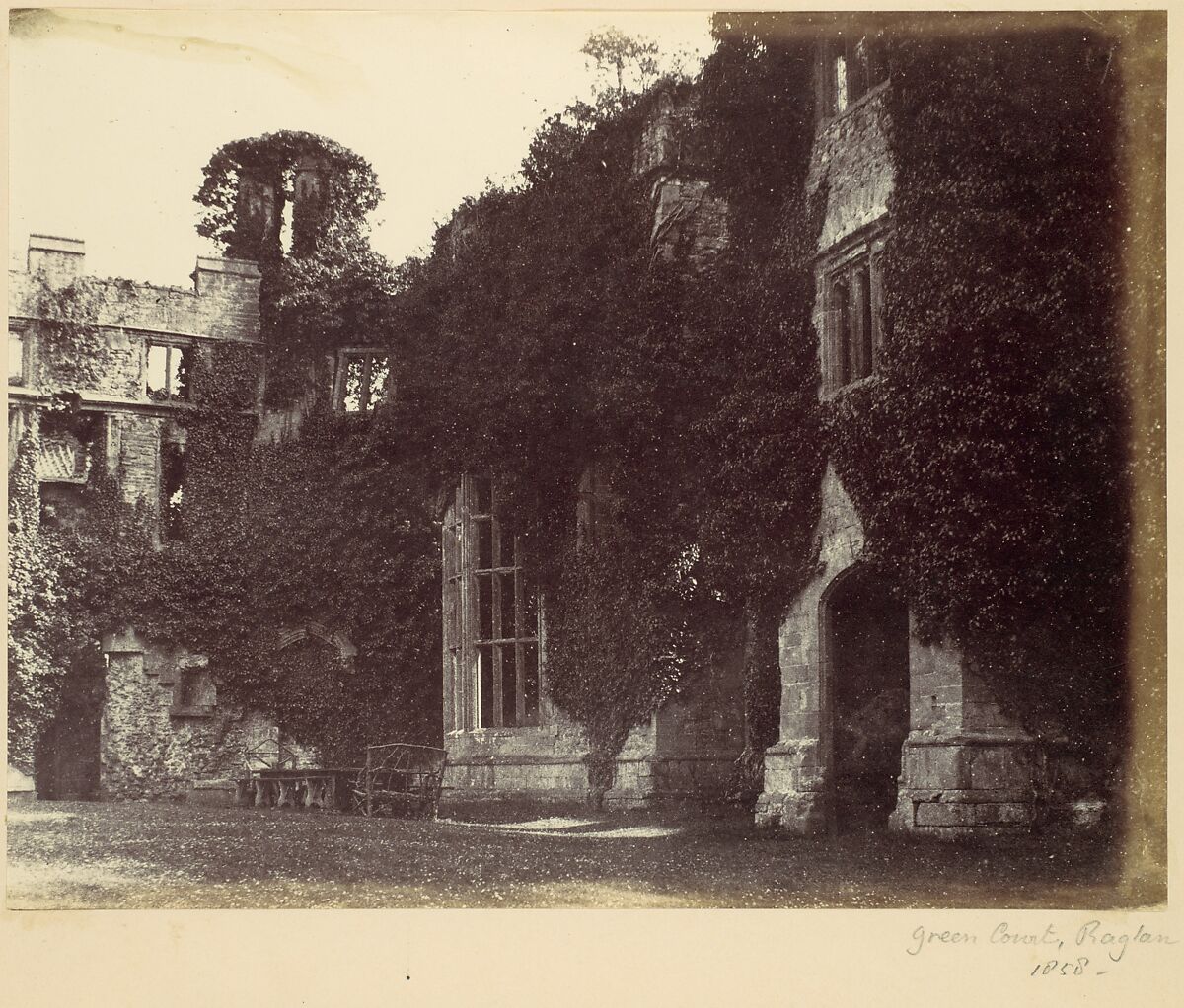 Green Court, Raglan, Alfred Capel Cure (British, 1826–1896), Albumen silver print from paper negative 