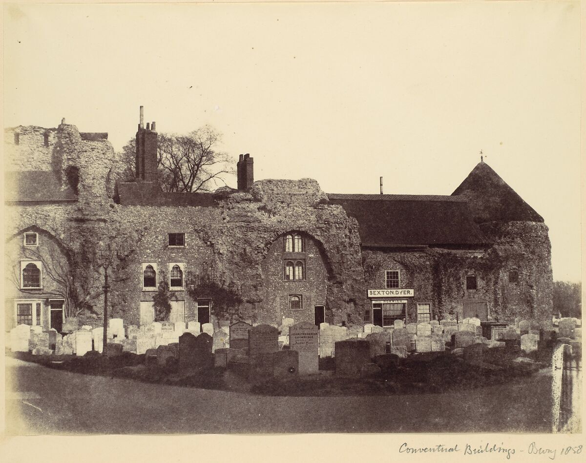 Conventual Buildings, Bury, Alfred Capel Cure (British, 1826–1896), Albumen silver print from paper negative 
