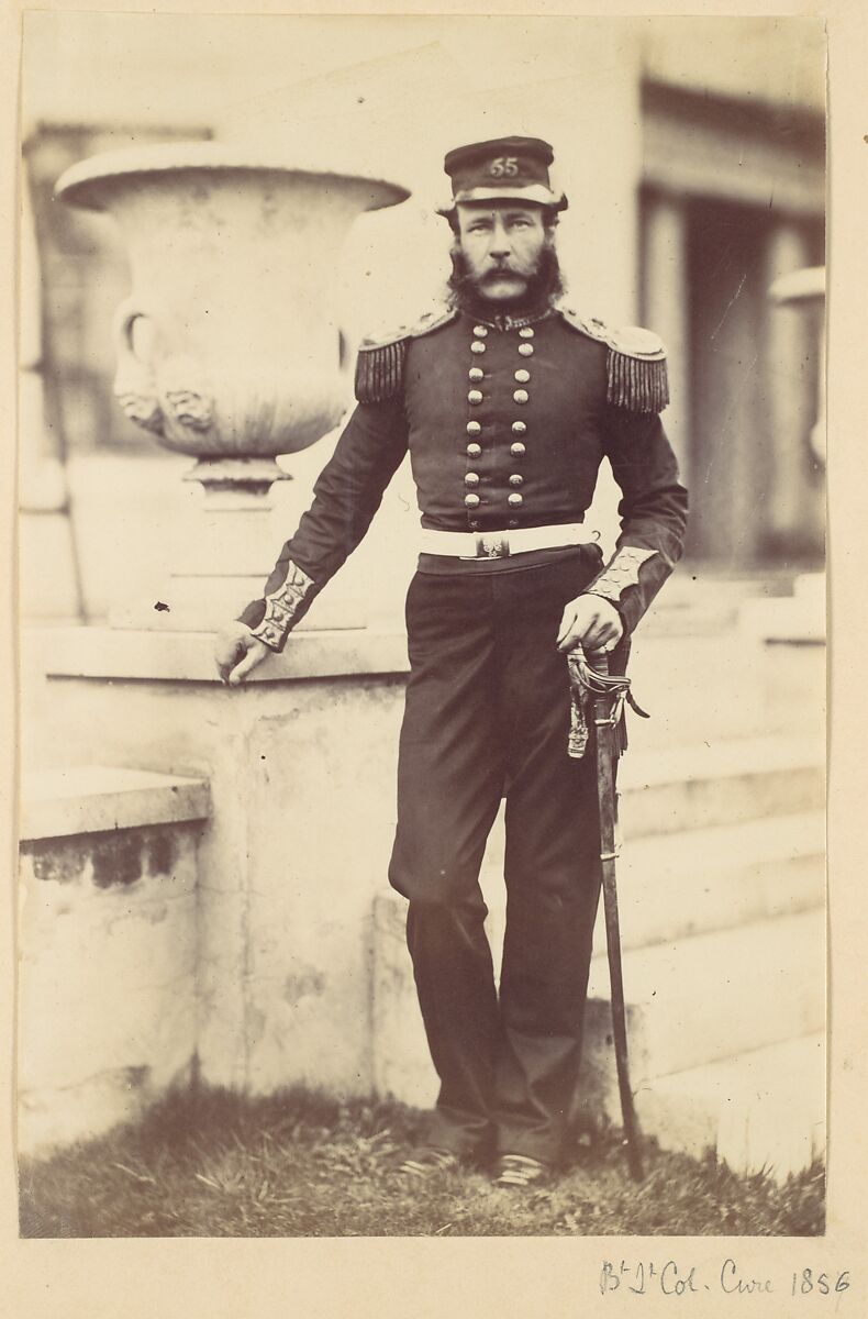 Brevet Lieutenant Colonel Cure, Alfred Capel Cure (British, 1826–1896), Albumen silver print from glass negative 