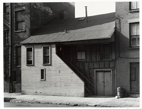 [Oldest Frame House in Manhattan, Weehawken Street], Berenice Abbott (American, Springfield, Ohio 1898–1991 Monson, Maine), Gelatin silver print 