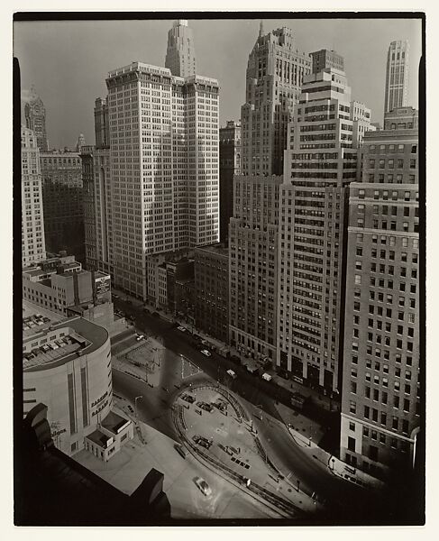[View, Lower Manhattan], Berenice Abbott (American, Springfield, Ohio 1898–1991 Monson, Maine), Gelatin silver print 