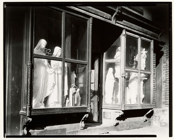 [Saints for Sale], Berenice Abbott (American, Springfield, Ohio 1898–1991 Monson, Maine), Gelatin silver print 