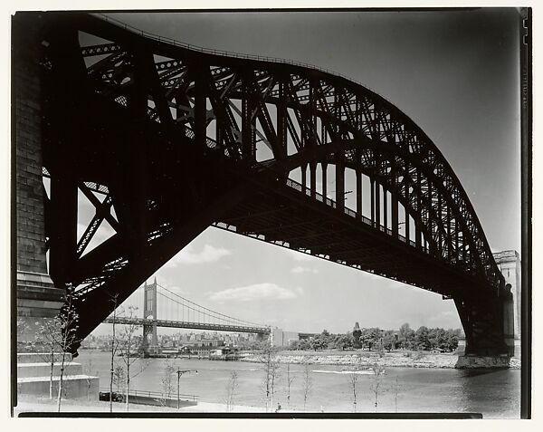 [Hellgate Bridge], Berenice Abbott (American, Springfield, Ohio 1898–1991 Monson, Maine), Gelatin silver print 
