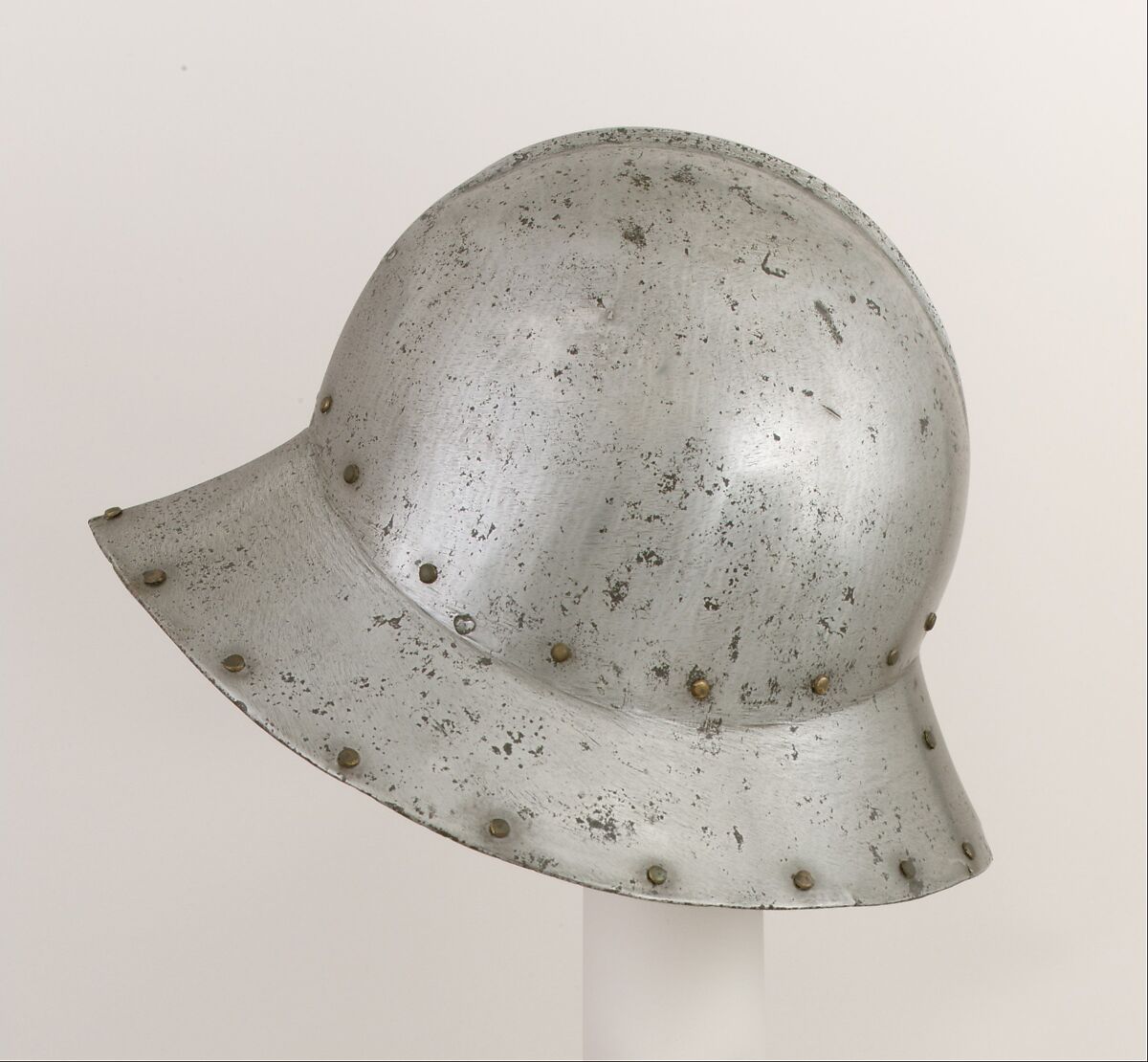 Composed Armor for Man and Horse, Left reinforcing elbow stamped with marks belonging to the Missaglia workshop (Italian, Milan, recorded 1430–1529), Steel, brass, leather, textile (velvet, wool), iron, European, Italy, Spain, Flanders and England