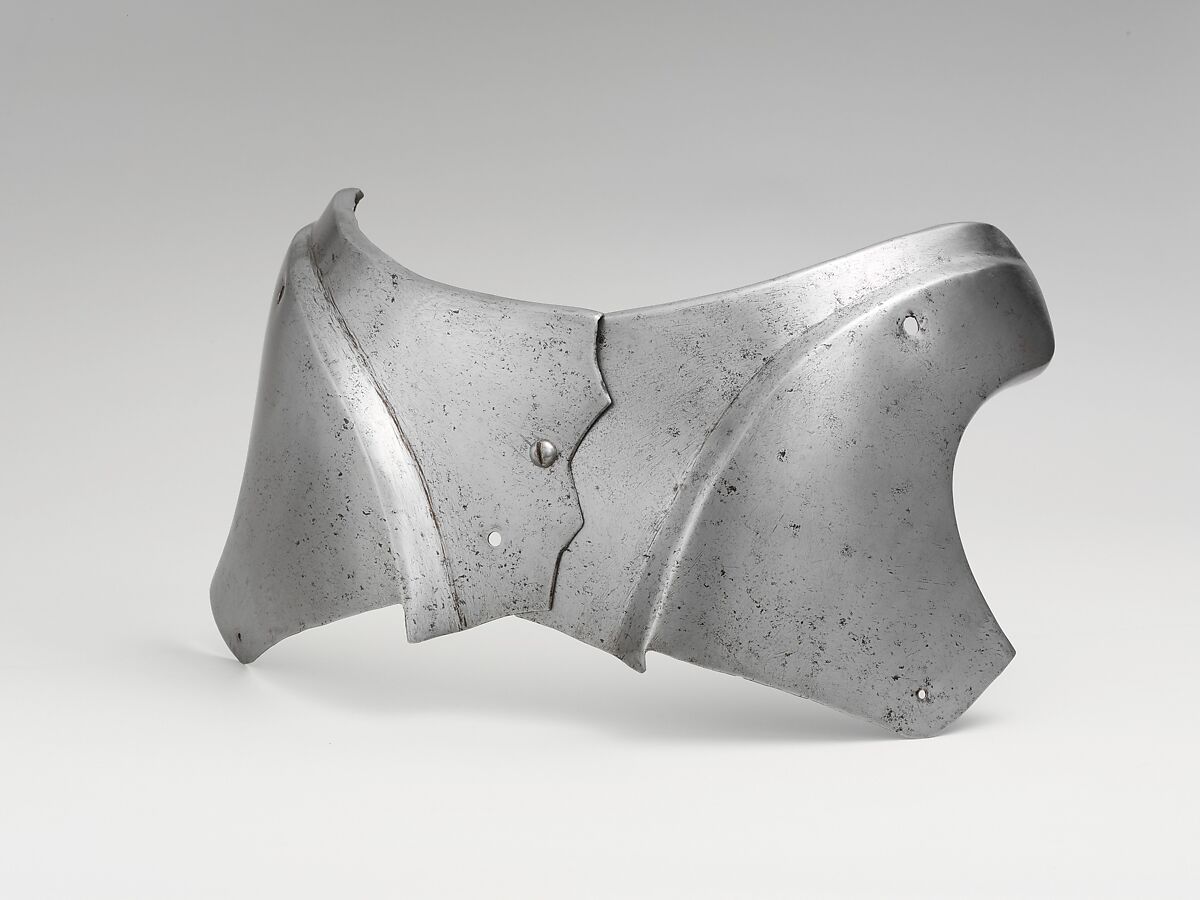 Composed Armor for Man and Horse, Left reinforcing elbow stamped with marks belonging to the Missaglia workshop (Italian, Milan, recorded 1430–1529), Steel, brass, leather, textile (velvet, wool), iron, European, Italy, Spain, Flanders and England
