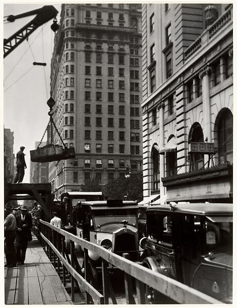 [Building New York, Construction Midtown], Berenice Abbott (American, Springfield, Ohio 1898–1991 Monson, Maine), Gelatin silver print 