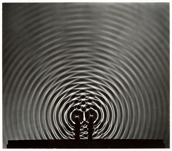 [Wave Interference Pattern], Berenice Abbott (American, Springfield, Ohio 1898–1991 Monson, Maine), Gelatin silver print 