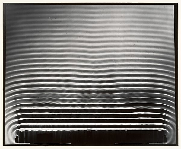 [Periodic Straight Waves], Berenice Abbott (American, Springfield, Ohio 1898–1991 Monson, Maine), Gelatin silver print 