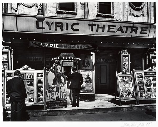 Lyric Theatre, 100 Third Avenue, Manhattan, Berenice Abbott (American, Springfield, Ohio 1898–1991 Monson, Maine), Gelatin silver print 