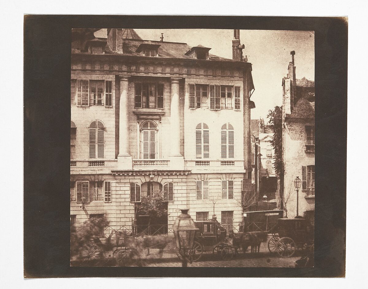 [Street Scene, Paris], William Henry Fox Talbot (British, Dorset 1800–1877 Lacock), Salted paper print from paper negative 