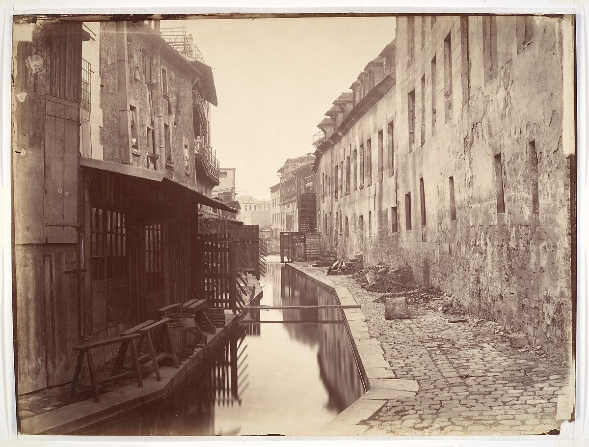 La Bièvre, Charles Marville (French, Paris 1813–1879 Paris), Albumen silver print from glass negative 