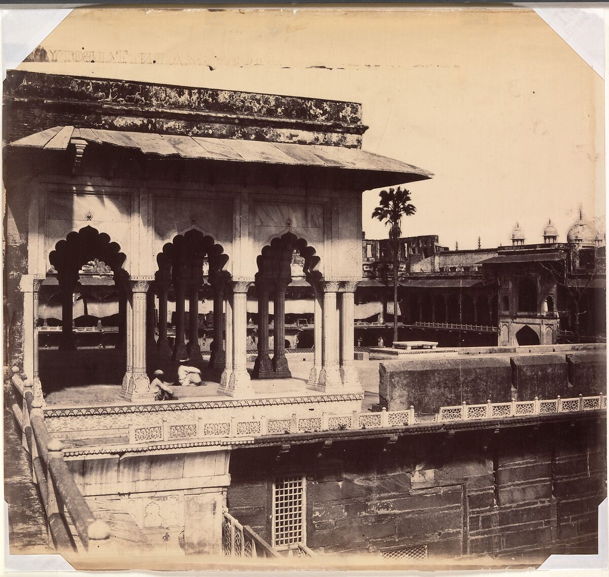 The Diwan-i Khas from the Mussaman Burj, Agra Palace, John Murray (British, Blackhouse, Aberdeenshire, Scotland 1809–1898 Sheringham, Norfolk county, England), Albumen silver print from paper negative 