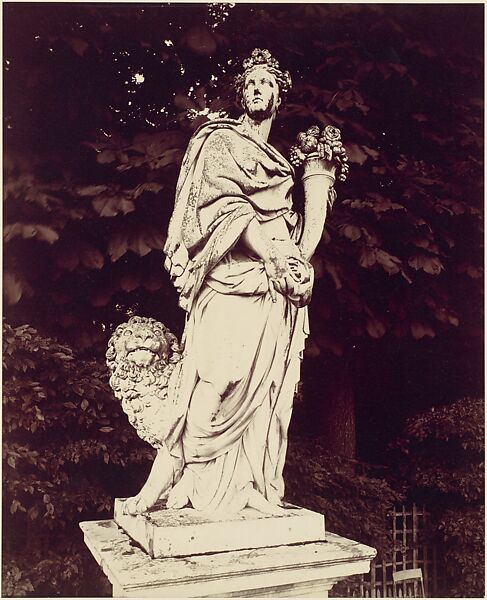 Versailles, La Terre par Massou, Eugène Atget (French, Libourne 1857–1927 Paris), Albumen silver print from glass negative 