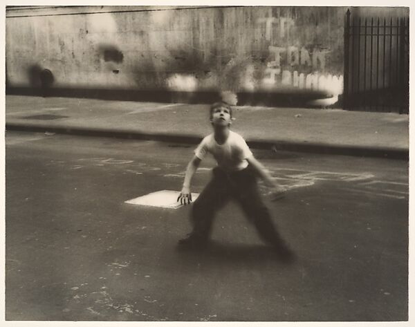 Stickball, West 108th Street, New York, William Klein (American, New York 1928–2022 Paris), Gelatin silver print 