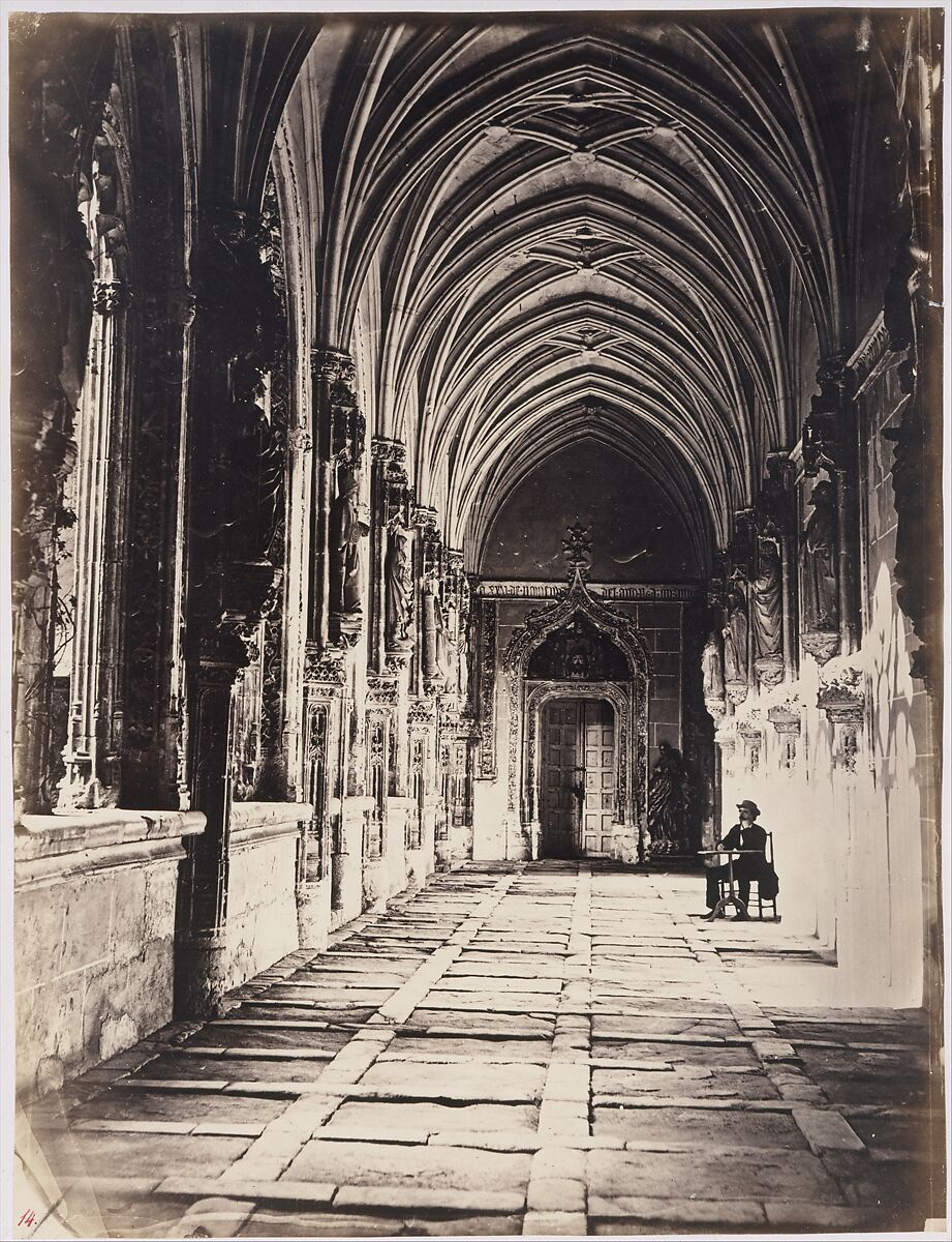 [Cloisters of the Church of Saint John of the Kings, Toledo, Spain], Charles Clifford (Welsh, 1819–1863), Albumen silver print from glass negative 