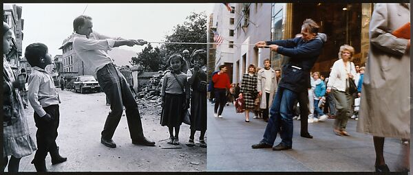 Diptych, Rope Pull, François Deschamps (American, born 1946), Chromogenic print 