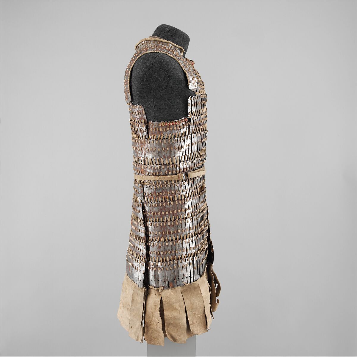 Lamellar Armor (<i>byang bu'i khrab</i>), Iron, leather, Tibetan