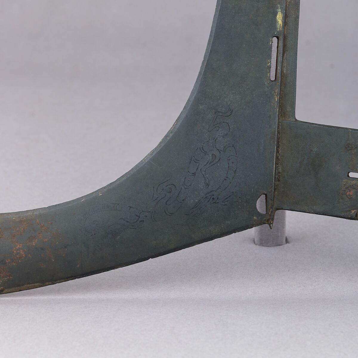 Pair of Dagger-Axes (<i>Ge</i>), Bronze, lacquer, Chinese