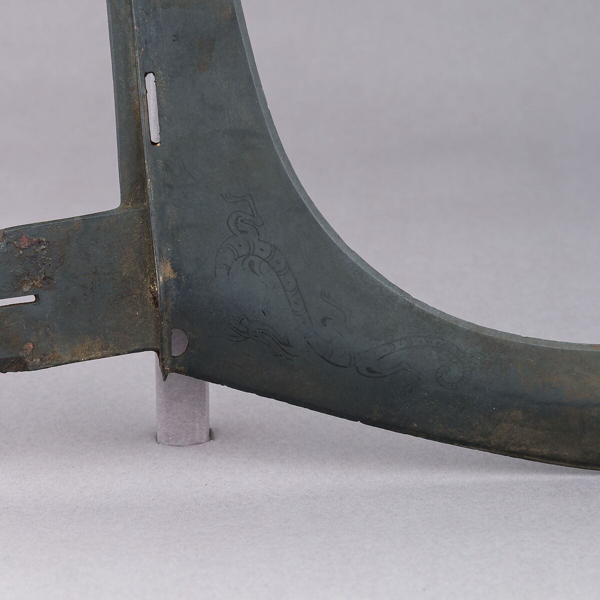 Pair of Dagger-Axes (<i>Ge</i>), Bronze, lacquer, Chinese