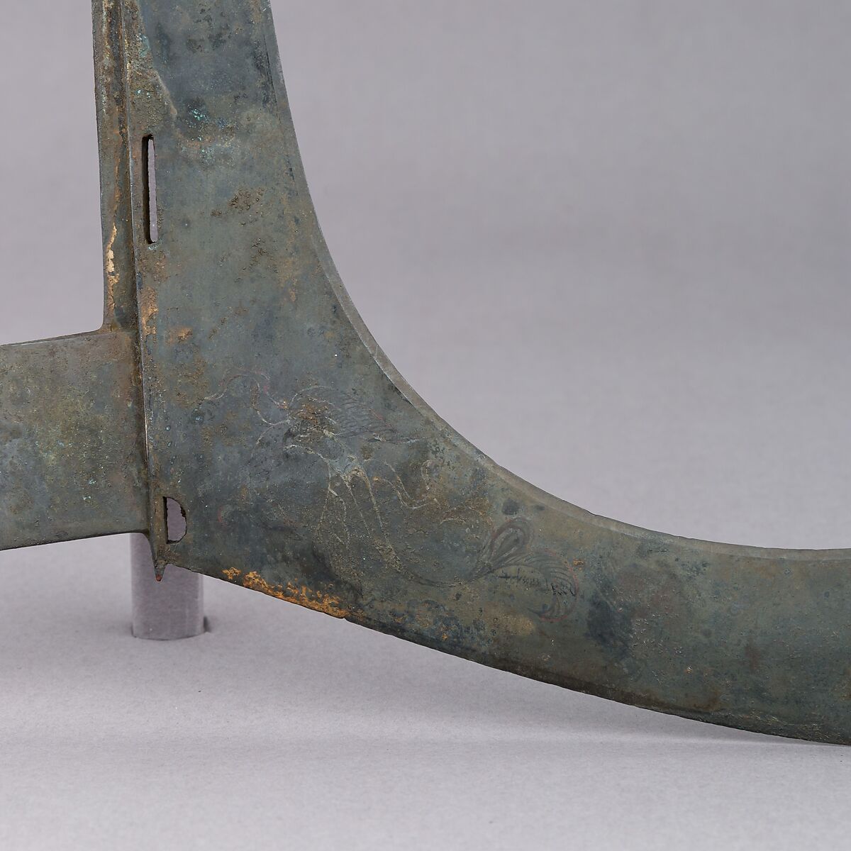 Pair of Dagger-Axes (<i>Ge</i>), Bronze, lacquer, Chinese