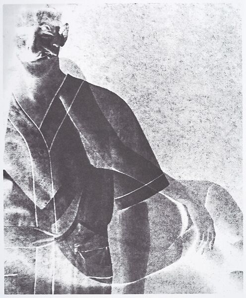 [Main in pajamas juxtaposed to woman in pantyhose], Robert Heinecken (American, 1931–2006), Photo-offset lithograph 