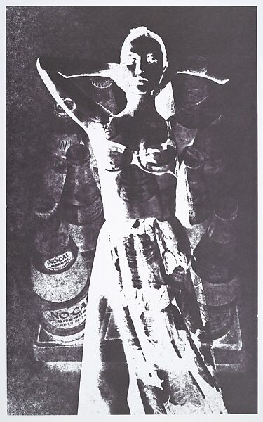 [Standing figures in long dress; No-cal soda bottles], Robert Heinecken (American, 1931–2006), Photo-offset lithograph 