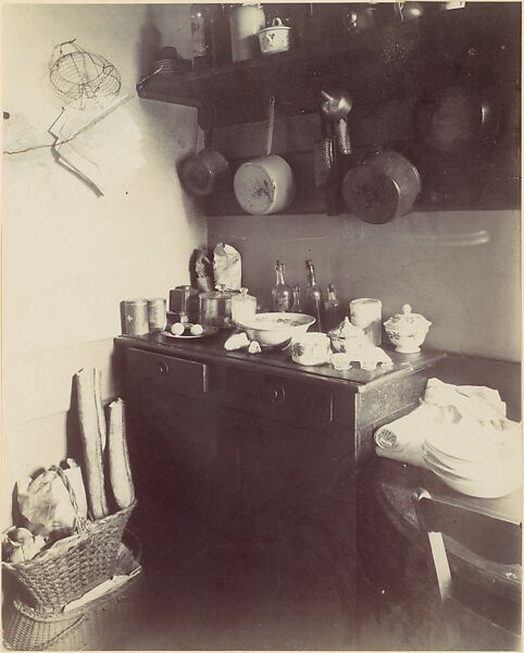 Cuisine, Eugène Atget (French, Libourne 1857–1927 Paris), Albumen silver print from glass negative 