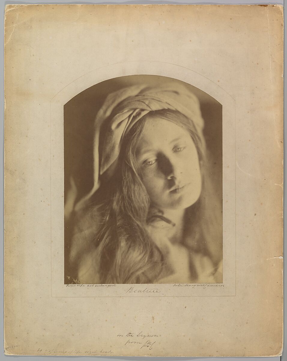 Beatrice, Julia Margaret Cameron (British (born India), Calcutta 1815–1879 Kalutara, Ceylon), Albumen silver print from glass negative 