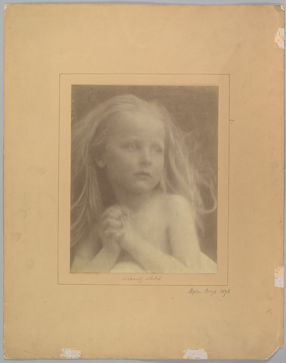 A Lovely Sketch, Julia Margaret Cameron (British (born India), Calcutta 1815–1879 Kalutara, Ceylon), Albumen silver print from glass negative 