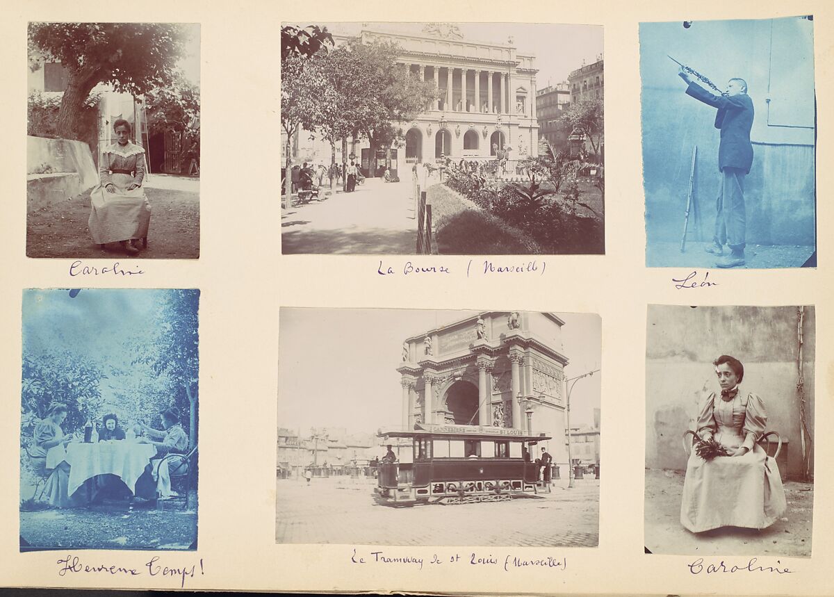 [Album of 131 Views of a French Family & Their Travels], Unknown (French), Gelatin silver prints and cyanotypes 