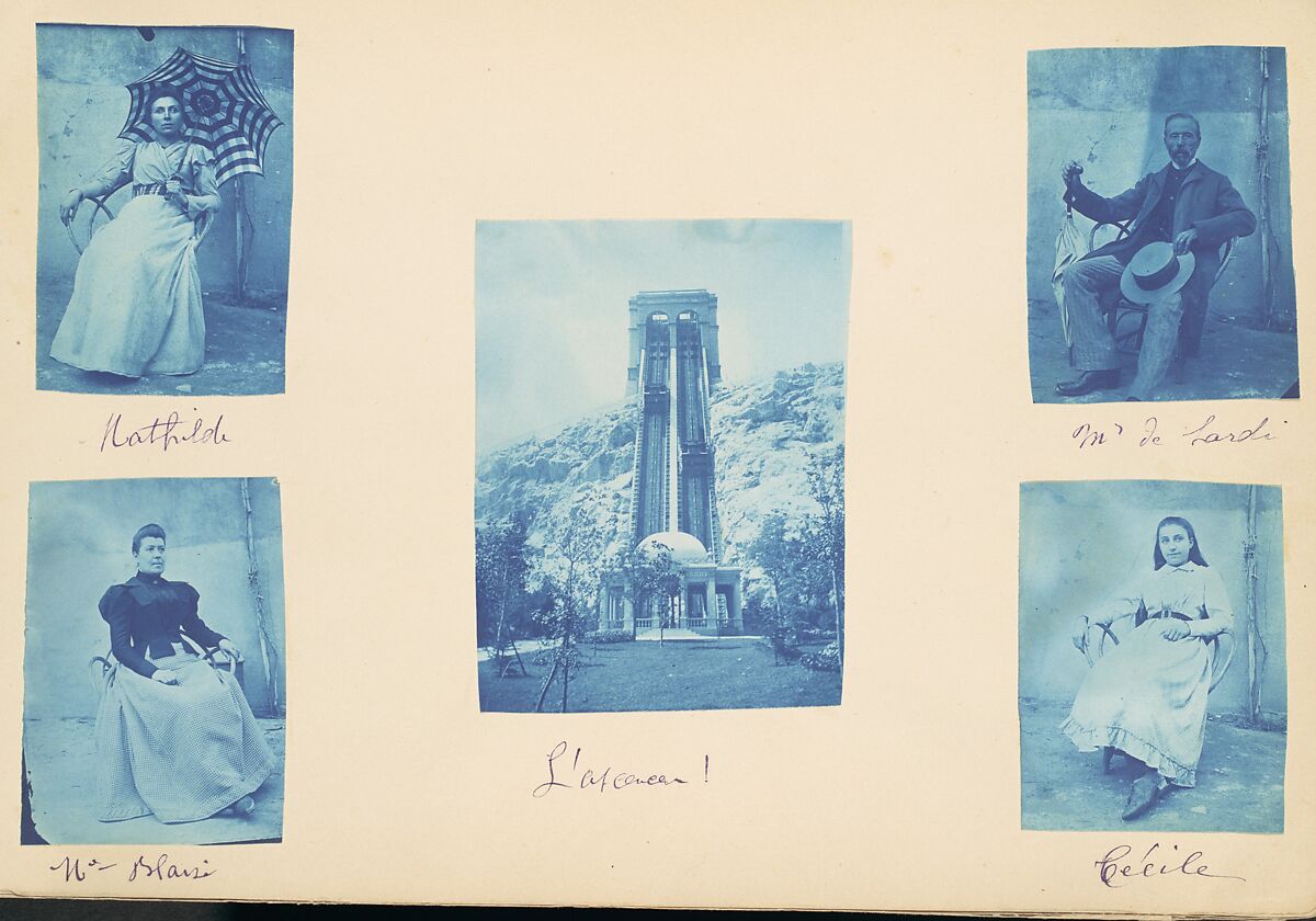[Album of 131 Views of a French Family & Their Travels], Unknown (French), Gelatin silver prints and cyanotypes