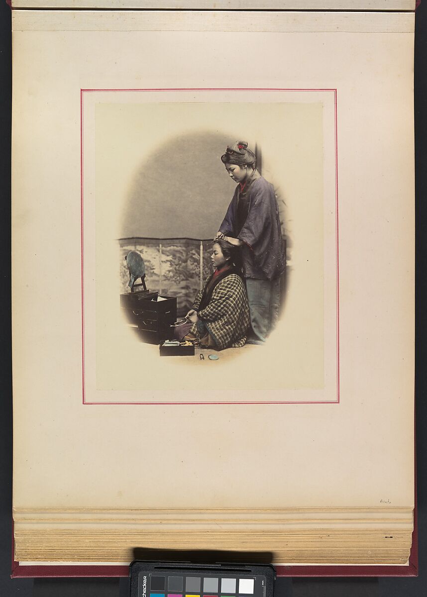 Views and Costumes of Japan, Raimund von Stillfried (Austrian, 1839–1911), Albumen silver prints with applied color