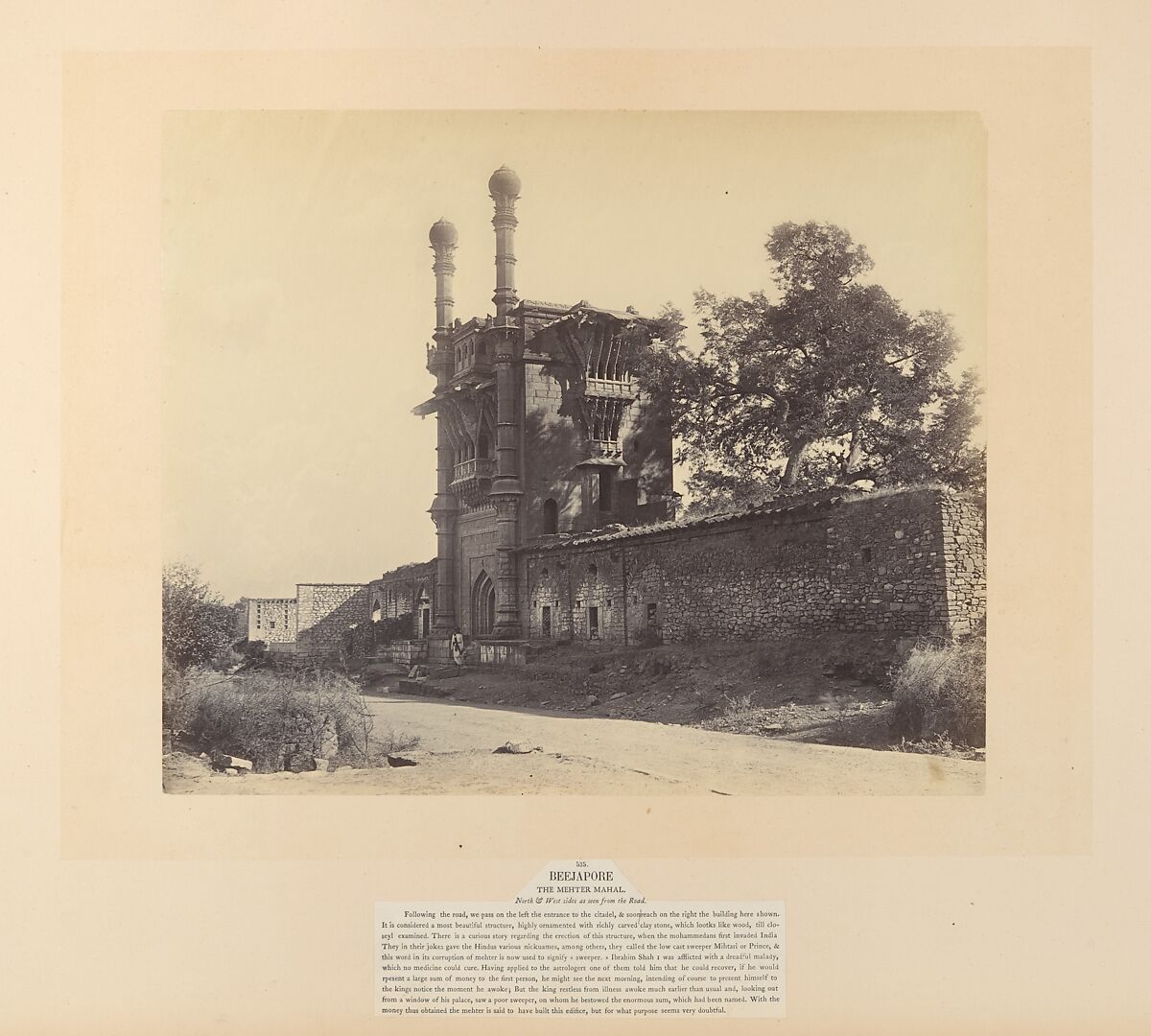Views in India - Beejapoor, Unknown, Albumen silver prints