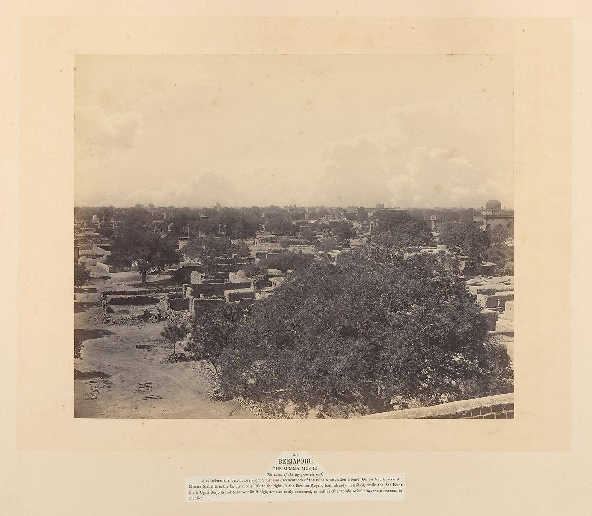 Views in India - Beejapoor, Unknown, Albumen silver prints